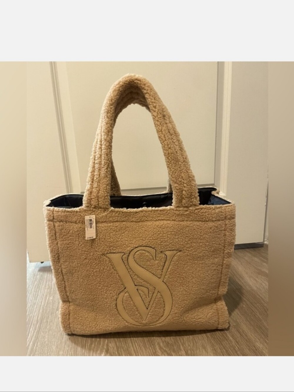 Victoria's Secret Weekender Shearling Logo Tote NWT